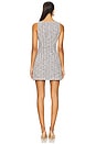 view 3 of 4 Moira Mini Dress in Black & White Houndstooth