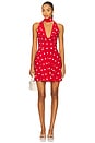 view 1 of 4 Deanna Mini Dress in Cherry Red Polka Dot