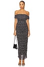 view 1 of 4 x Yhasmina Ferrara Thea Maxi Dress in Black Polka Dot