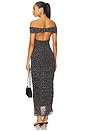 view 3 of 4 x Yhasmina Ferrara Thea Maxi Dress in Black Polka Dot