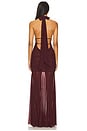 view 3 of 3 Shella Gown in Oxblood