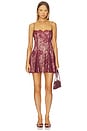 view 1 of 3 Tracy Mini Dress in Oxblood