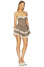 view 2 of 4 Dolly Mini Dress in Brown Multi Plaid