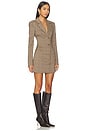 view 2 of 4 Dolly Blazer Dress in Brown Multi Plaid