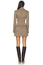 view 3 of 4 Dolly Blazer Dress in Brown Multi Plaid
