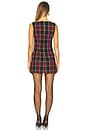 view 3 of 5 Raine Mini Dress in Black & Red Plaid
