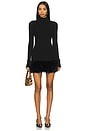 view 1 of 3 Zoey Faux Fur Mini Dress in Black
