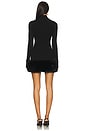view 3 of 3 Zoey Faux Fur Mini Dress in Black