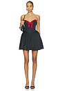 view 1 of 3 Nuria Mini Dress in Black & Red