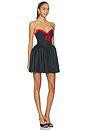 view 2 of 3 Nuria Mini Dress in Black & Red