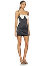 view 2 of 3 x Christina Elezaj Poema Mini Dress in Black & White