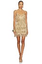 view 4 of 4 Samara Mini Dress in Gold