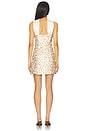 view 3 of 4 Cheyenne Mini Dress in Gold & Ivory