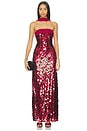 view 1 of 4 Millie Gown in Bordeaux Red