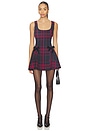 view 1 of 3 VESTIDO ESSIE in Red & Navy Plaid