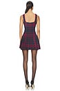 view 3 of 3 VESTIDO ESSIE in Red & Navy Plaid