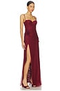 view 2 of 3 Salma Gown in Wine