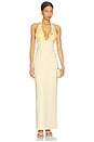 view 1 of 4 Maizie Gown in Yellow Multi