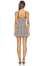 view 3 of 3 Aubreigh Knit Mini Dress in Brown & White Gingham