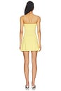 view 3 of 3 Alivia Strapless Mini Dress in Baby Yellow
