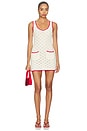 view 1 of 3 ROBE MADISEN in Ivory & Red