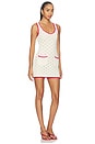 view 2 of 3 ROBE MADISEN in Ivory & Red