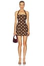view 1 of 3 ROBE COSETTE in Brown & White Polka Dot