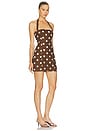 view 2 of 3 ROBE COSETTE in Brown & White Polka Dot