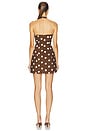 view 3 of 3 ROBE COSETTE in Brown & White Polka Dot