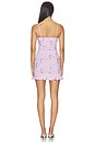 view 3 of 4 ROBE ANAIS in Embroidered Pink Stripe