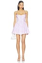 view 1 of 4 Cherie Mini Dress in Ivory & Pink Embroidery