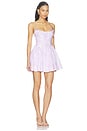 view 2 of 4 Cherie Mini Dress in Ivory & Pink Embroidery