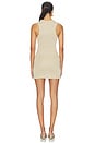 view 4 of 4 x Blake Evin Zabrina Flower Embroidered Mini Dress in Champagne Gold