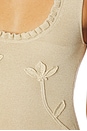 view 5 of 4 x Blake Evin Zabrina Flower Embroidered Mini Dress in Champagne Gold