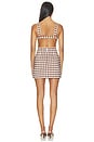 view 3 of 4 Lake Mini Dress in Brown Gingham