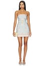 view 1 of 3 Amalia Mini Dress in Blue Multi Seashell Print