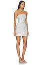 view 2 of 3 Amalia Mini Dress in Blue Multi Seashell Print