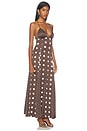 view 2 of 4 ROBE MABEL  in Brown & Cream Polka Dot