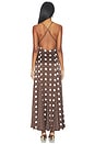 view 4 of 4 ROBE MABEL  in Brown & Cream Polka Dot