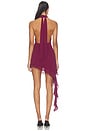 view 4 of 3 Manuela Mini Dress in Eggplant