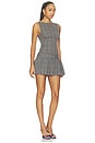 view 2 of 4 Lara Mini Dress in Grey Multi Plaid