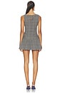 view 4 of 4 Lara Mini Dress in Grey Multi Plaid