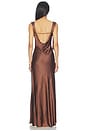 view 4 of 3 Samira Gown in Chocolate Brown