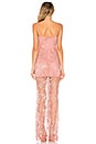 view 3 of 4 ROBE DE SOIRÉE EN DENTELLE PAISLEY in Blush & Silver