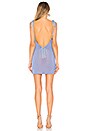 view 4 of 4 LAZO DEL HOMBRO MINI VESTIDO JULIET in Robin Egg Blue