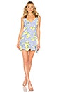 view 1 of 3 Annalise Mini Dress in Blue Lemon