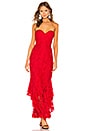 view 1 of 4 VESTIDO LARGO EDUARDA in Red Rose