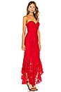view 2 of 4 VESTIDO LARGO EDUARDA in Red Rose