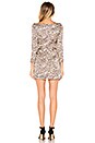view 3 of 3 Melrose Mini Wrap Dress in Tan Leopard
