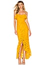 view 1 of 4 Rose Water Lace Gown in Gold Yellow